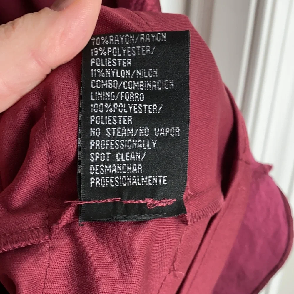 Beautiful Merlot Colored Dress - Picture 5 of 5